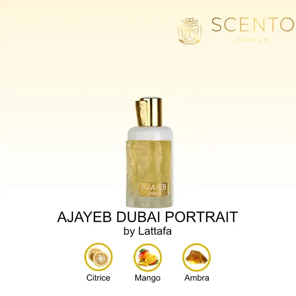 Apa de Parfum Lattafa Ajayeb Dubai Portrait, Unisex, 100 ml - Original Dubai