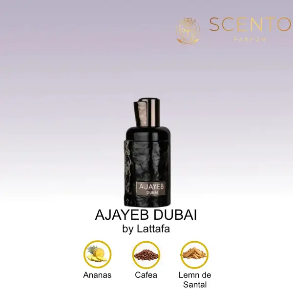 Apa de Parfum Lattafa Ajayeb Dubai, Unisex, 100 ml - Original Dubai