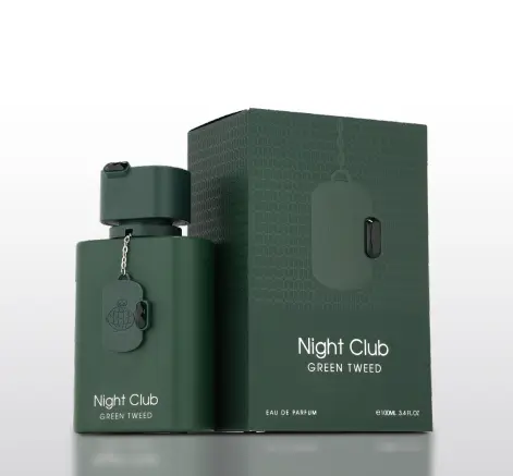 Apa de Parfum Night Club Green Tweed by Fragrance World, Barbati, 100 ml