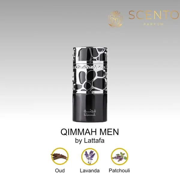 Apa de parfum, QIMMAH MEN by Lattafa, 100ml, barbati - Original Dubai