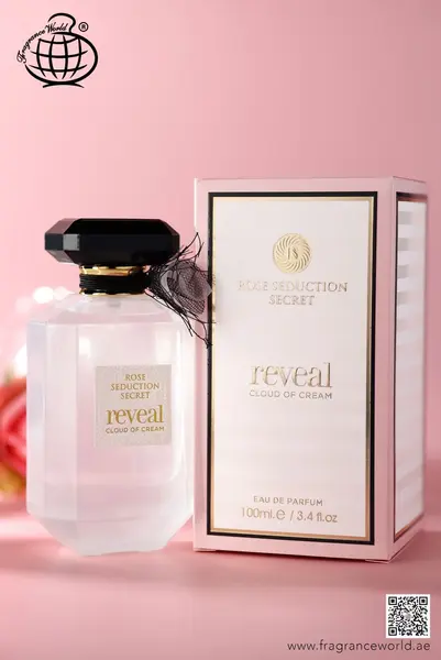 Apa de Parfum Rose Seduction Secret Reveal Cloud of Cream by Fragrance World, Femei, 100 ml