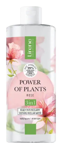 Apa micelara cu efect calmant Trandafir Power Of Plants, 400ml, Lirene