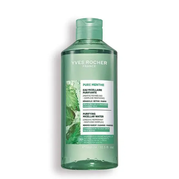 Apa micelara demachianta cu efect purificator Pure Menthe, 400ml, Yves Rocher