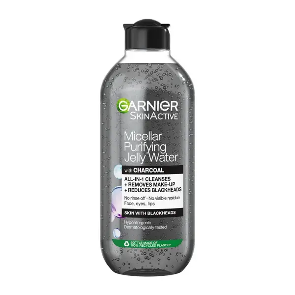 Apa Micelara Garnier Skin Active Jelly Water, Purificatoare cu Carbune, 400 ml