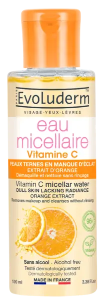 Apa micelara pentru demachere cu Vitamina C, 100ml, Evoluderm