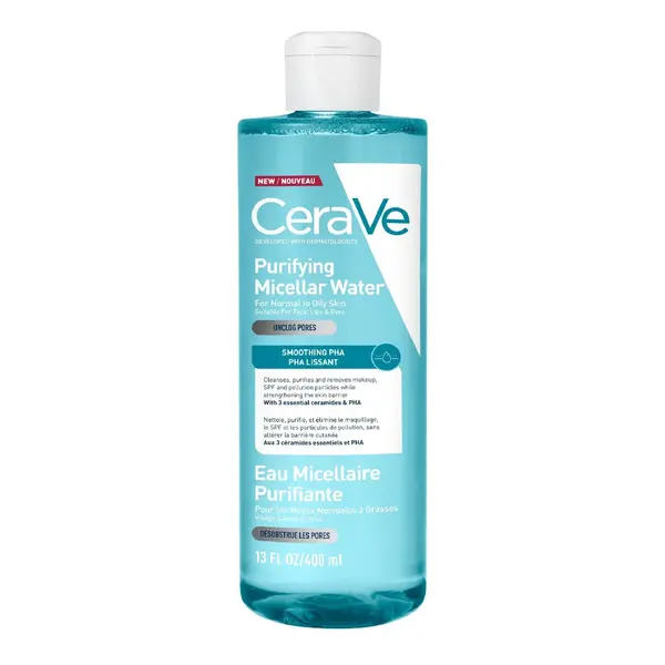 Apa micelara purifianta pentru ten normal si gras, 400 ml, CeraVe