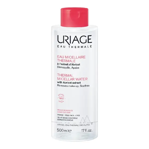 Apa micelara termala pentru piele sensibila, 500 ml, Uriage
