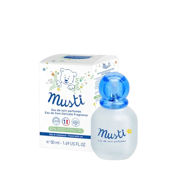 Apa parfumata de ingrijire Musti, 50 ml, Mustela