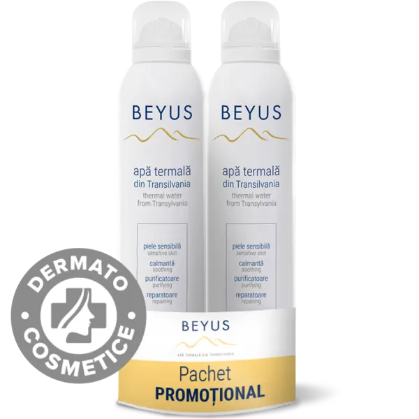 Apa termala din Transilvania spray, 2x250ml, Beyus