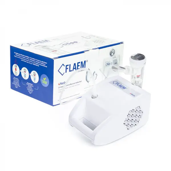 Aparat aerosoli FLAEM 4NEB nebulizator profesional cu compresor, 4 moduri de nebulizare, reglarea particulelor