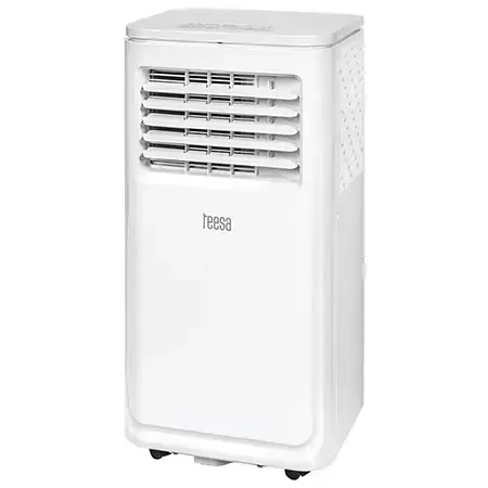 Aparat de aer conditionat portabil TEESA TSA8120, 9000 BTU, Clasa A, Wi-FI TUYA, Temporizator, Afisaj LED (Alb)
