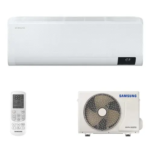 Aparat de aer conditionat Samsung Windfree Comfort 2025 AR60F12C1AWNEU/AR60F12C1AWXEU, 12000 BTU, Clasa A++/A++, Inverter, Wi-Fi, SmartThings, Autocuratare, Auto-restart (Alb)