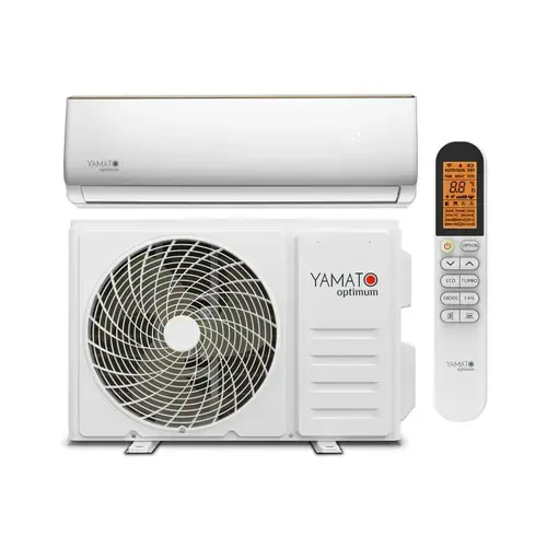 Aparat de aer conditionat Yamato Optimum YW24T2N, 24000 BTU, Clasa A++/A+, Wi-Fi, Inverter, Golden Fin + Kit instalare inclus (Alb)