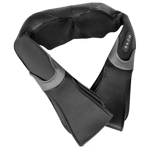 Aparat de amsaj Rebel Shiatzu RBA-6009-A, Zonca cervicala, incalzire, 3 intensitati (Negru)