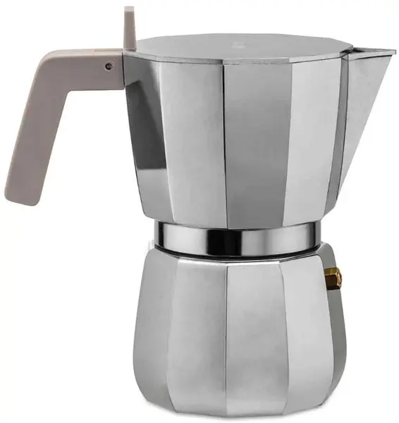 Aparat de cafea Alessi - Moka, pentru 3 cesti, aluminiu