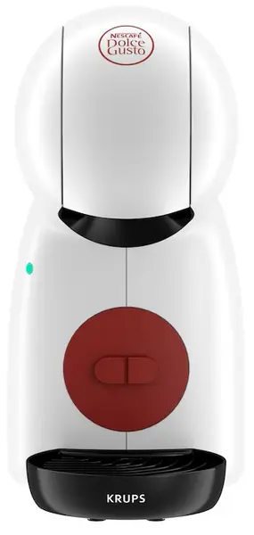 Aparat de cafea cu capsule Krups - Piccolo XS, 15 bar, 0.8 l, alb /roşu