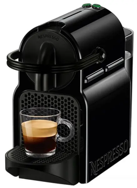 Aparat de cafea cu capsule Nespresso - Inissia Black, D40-EUBKNE5-S, 19 bar, 0.7 l, Black