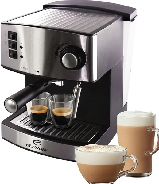 Aparat de cafea Elekom - EK- 207, 15 bar, 1l, gri/negru