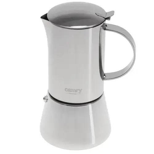 Aparat de cafea manual Camry CR4425, 350ml, Filtru espresso, 6 cani (Inox)