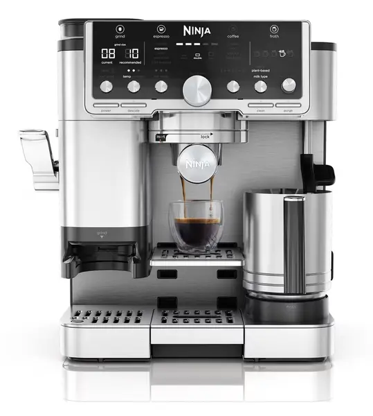 Aparat de cafea Ninja - Luxe Café Pro, 14 bar, 2 l, argintiu/negru