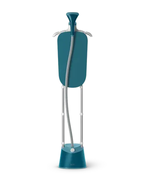 Aparat de calcat cu abur vertical Philips Seria 1000 STE1040/20, 1800 W, Rezervor 1.8 l, Debit de abur 36 g/min, 3 setari abur (Albastru)
