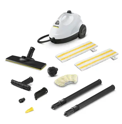 Aparat de curatat cu abur Karcher SC 2 EasyFix Plus, incalzire 1500W, max. 3.2bar, incalzire 6.5 min (Alb/Negru)