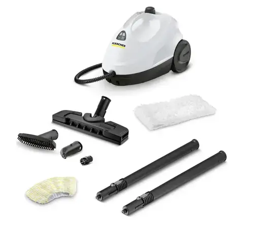 Aparat de curatat cu aburi Karcher KST 2, 1.512-601.0, 1500 W, 75mp, 3.2 bar, timp incalzire 6.5 min (Alb/Negru)