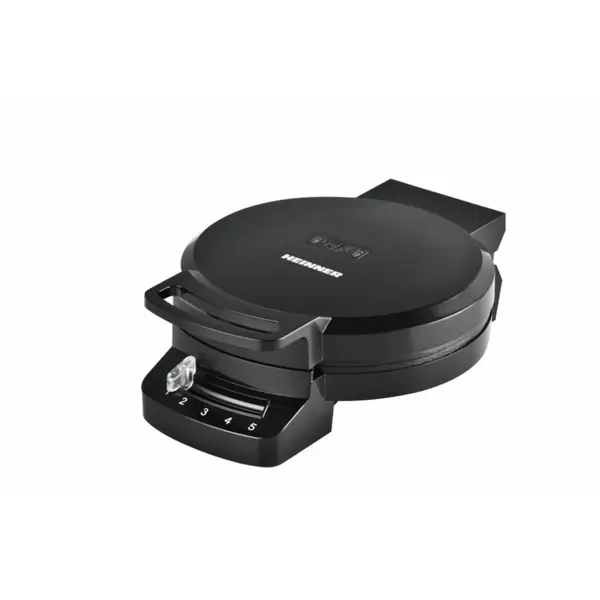 Aparat de facut gofre Heinner HWF-F1200BK, 1200W, Termostat reglabil, Negru