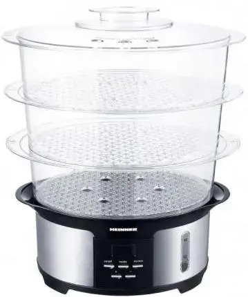 Aparat de gatit cu aburi HEINNER HSA-1000XMC, 1000W, Negru/Inox