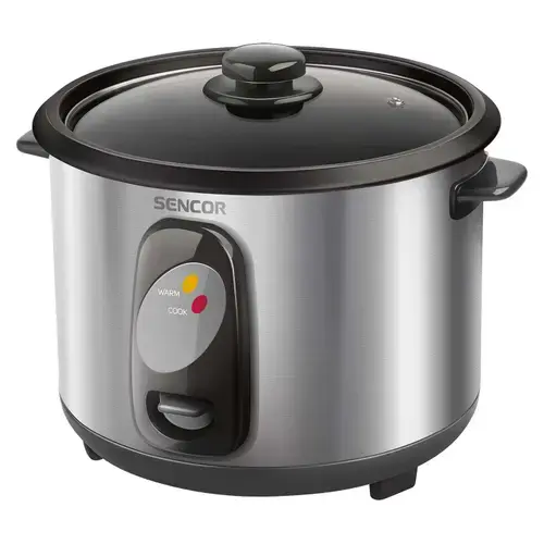 Aparat de gatit orez Sencor SRM1000SS, 400 W, 1 L, Oprire automata (Inox)