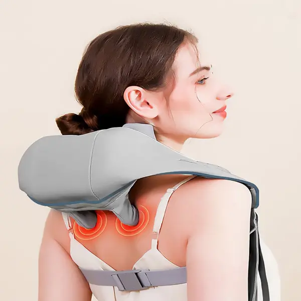 Aparat de Masaj Cervical - Incalzire Integrata, Gri