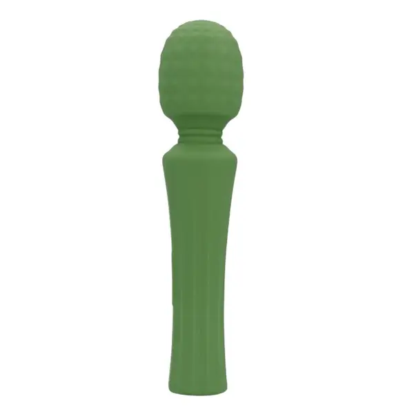 Aparat de masaj LOVELINE Powerful Wand Vibrator with Still Handle, pentru corp și zone intime, 40 funcții de vibrație, verde