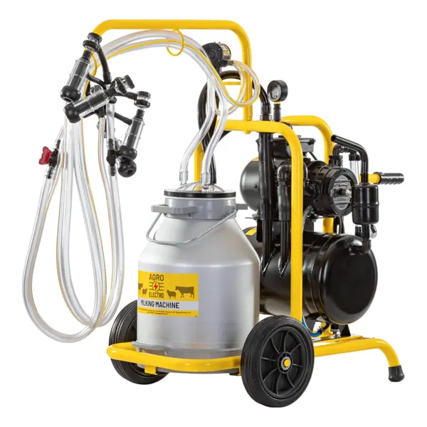 Aparat de Muls Oi Agro Electro, 2 posturi, 1 Bidon Aluminiu de 30 Litri