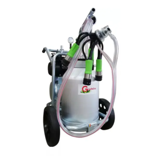 Aparat de muls Vaci Green Line T140 AL PC, 40L aluminiu, 1 post, 180 l/min, Grup Colector Plastic, Tanc Vacuum Inclus