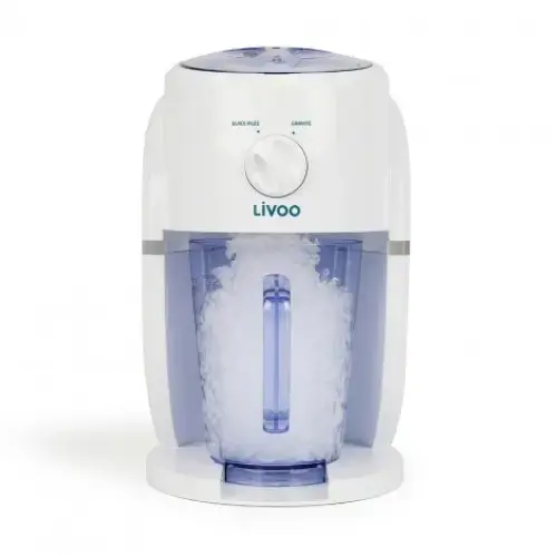 Aparat de pisat gheata Livoo DOM430, Cana 1.1 L, 2 setari gheata, 25 W, Alb
