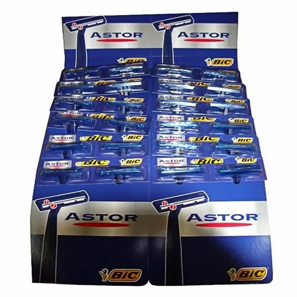 Aparat de Ras Astor, 2 Lame, Barbati, 24 Bucati