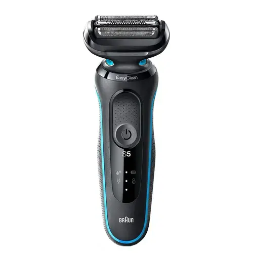 Aparat de ras electric Braun Series 5 50-M4500cs, Sistem EasyClean, 3 lame flexibile, Water Resistant, Mint Green