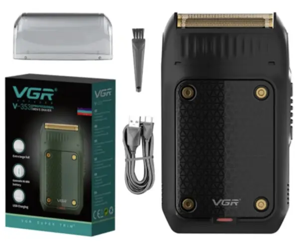 Aparat de ras electric VGR V 353 pentru barba fata si contur USB autonomie 60 minute