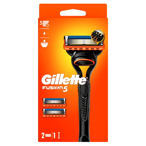Aparat de ras pentru barbati Fusion5 + rezerva, 1 bucata, Gillette