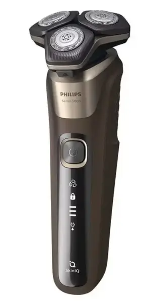 Aparat de Ras PHILIPS Shaver Series 5000 S5886/38, Acumulator, Autonomie 60 min, SkinIQ (Maro)