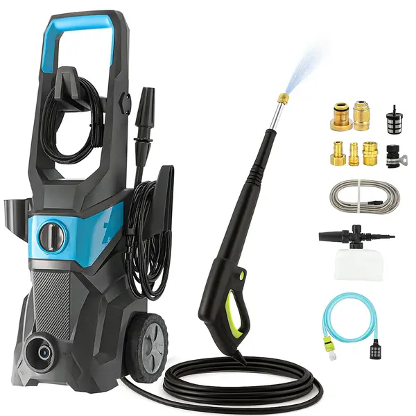 Aparat de Spalat cu Presiune Electric, 3600W, 5GPM, 9l/min, Albastru - Default Title
