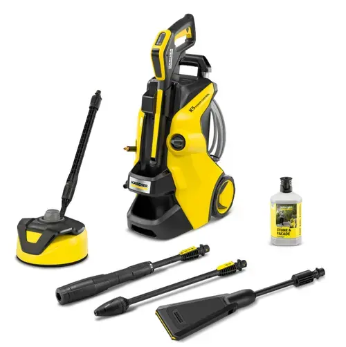Aparat de spalat cu presiune Karcher K 5 Power Control Flex Home eco!Booster, 20- max 145bar, 500l/h, 40 m²/h (Galben/Negru)