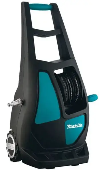 Aparat de spalat cu presiune Makita HW132, 2100 W, 140 bar, 420 l/h debit apa, 50°C temperatura maxima, 8 m lungime furtun