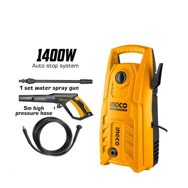 Aparat de Spalat cu Presiune turbojet 1400W 130bar, Ingco HPWR14008