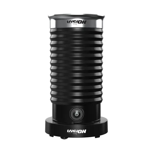 Aparat de spumat lapte Vision Chef VSL01N, 550W, Capacitate spumare 80 ml, Capacitate incalzire 210 ml, Spumare rece, Negru