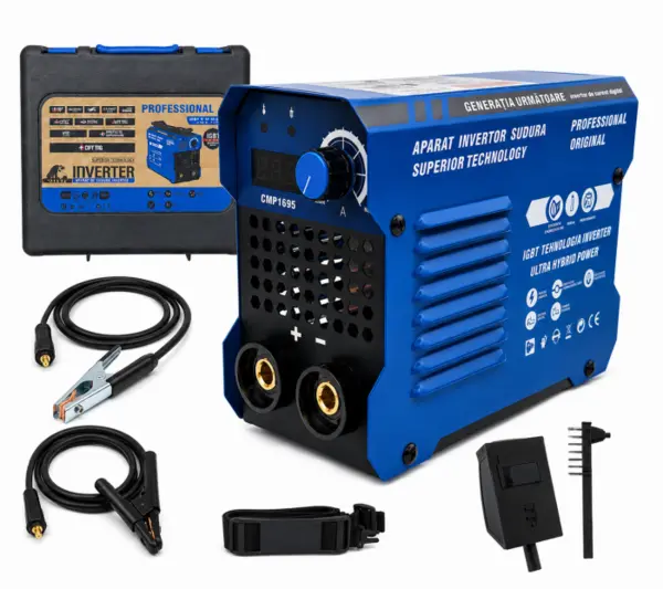 Aparat de sudura ALTAI Campion MMA 495, Cablu sudura 3m, Afisaj Digital, Cutie de tansport