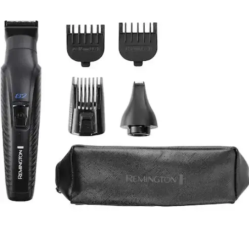 Aparat de tuns barba 5 in 1 Remington Graphite Series G2 PG2000, Autoascutire, Autonomie 40 min (Negru)