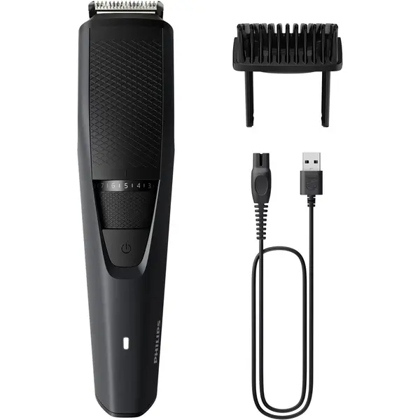Aparat de tuns barba PHILIPS Seria 3000 BT3233/15, acumulator, autonomie 1h, Gri antracit