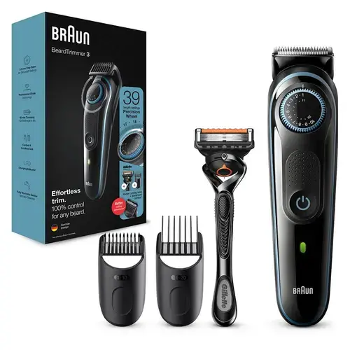 Aparat de tuns Braun BT3340, Acumulator, 39 setari lungime (Negru)