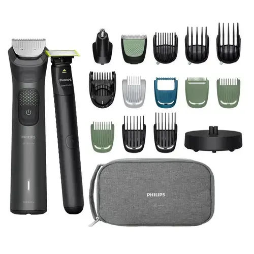 Aparat de tuns multifunctional 19 in 1 PHILIPS Series 9000 MG9556/15, acumulator, Autonomie 120 min (Negru)